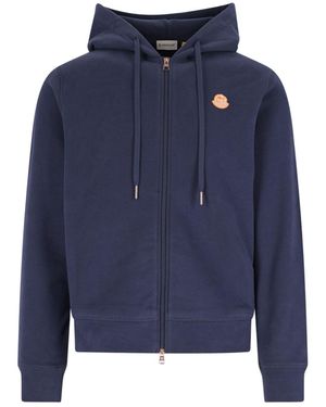 Moncler Genius X Gilga Farm By Donald Glover Logo Zip Sweatshirt - Blue