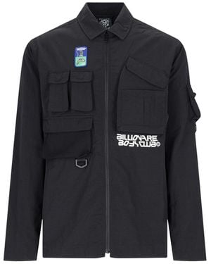 BBCICECREAM Giacca Camicia Multitasche - Blu
