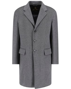 Loro Piana Single-Breasted Coat “Paolo” - Grey