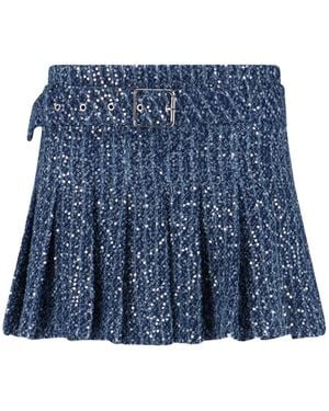 Charles Jeffrey Gonna Mini Paillettes " Rara" - Blu