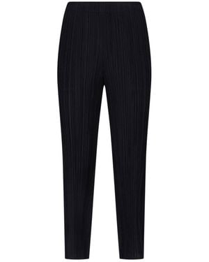 Pleats Please Issey Miyake Pleated Trousers - Blue