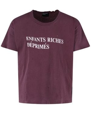 Enfants Riches Deprimes Logo T-Shirt - Purple