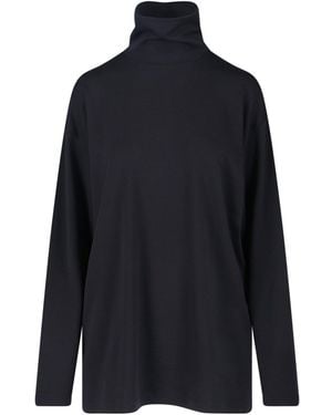 Lemaire High Neck T-Shirt - Blue