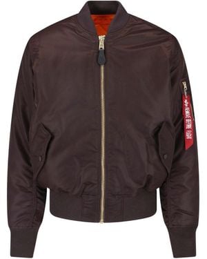Alpha Industries Reversible Bomber Jacket "Ma-1" - Brown