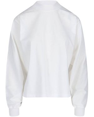 Alaïa Logo Crewneck Sweatshirt - White
