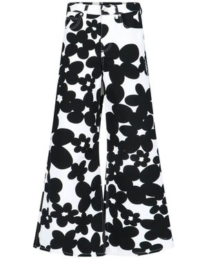 Marni Pantaloni Ampi "Dillies" - Bianco