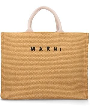 Marni East/West Tote Bag - Natural