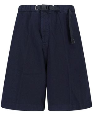 White Sand Belt Shorts - Blue