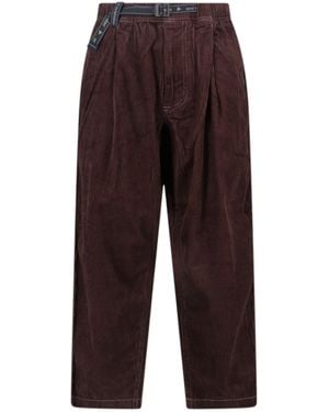 and wander Classic Straight-Leg Trousers With Structured Waistband - Brown