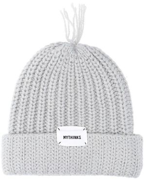 MYTHINKS Wool Blend Beanie - White