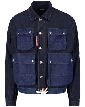 DSquared² Jackets Cotton - Blue