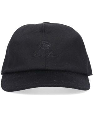 Loro Piana Logo Baseball Cap - Black