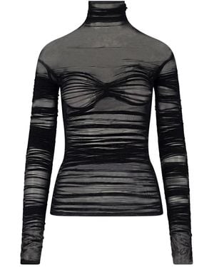 Mugler Mesh Top - Black