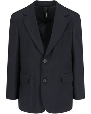 Hevò 'Molfetta' Single-Breasted Jacket - Black