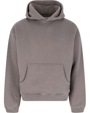 ERL Taupe Cotton Hooded Sweatshirt - Grey
