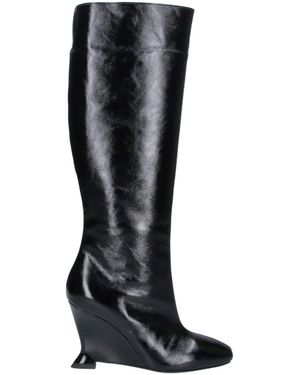 Balmain Stivali In Pelle - Nero