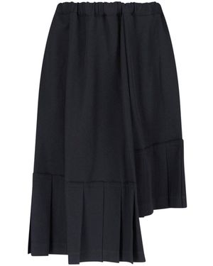 Cdg/cdg Asymmetrical Midi Skirt - Blue