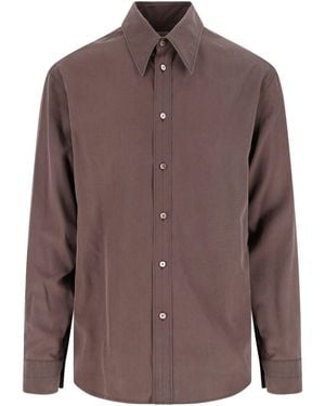 Lemaire Silk Shirt - Brown