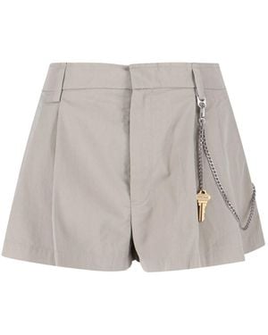 Alexander Wang Tailored Shorts With Chain Detail - White
