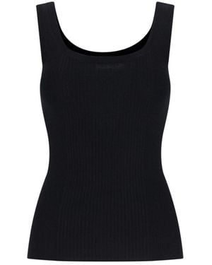 6397 Knitted Tank Top - Black