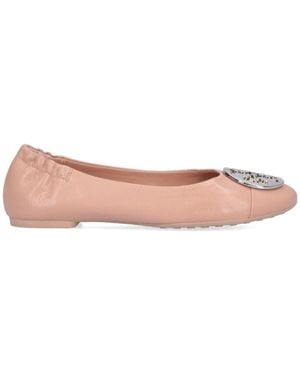 Tory Burch Inspired Leather Flat Shoes For - Pink