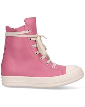 Rick Owens Geobasket High-Top Trainers For - Pink