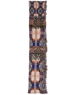 Dries Van Noten Sciarpa In Misto Lana - Bianco