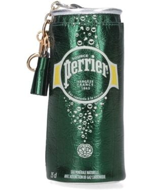 Anya Hindmarch Goat Leather Wallet Keychain Accessory - Green