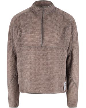 Satisfy Zip Cardigan "Fuzzfleece Ad" - Brown