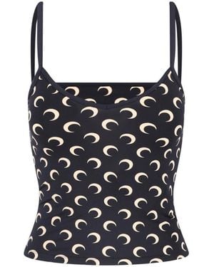 Marine Serre Monogram Top - Black