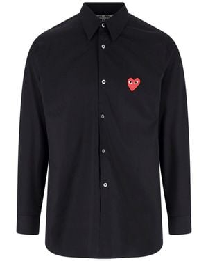 COMME DES GARÇONS PLAY Shirt Logo - Blue