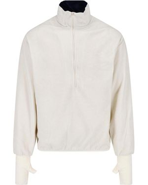 Entire studios Zip Sweatshirt "Shell" - White
