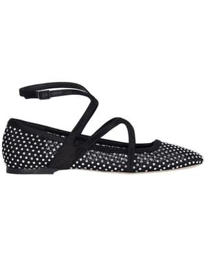 Jimmy Choo Astoria" Ballerinas With Strass - Black