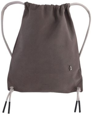 Rick Owens Drawstring Backpack - Brown