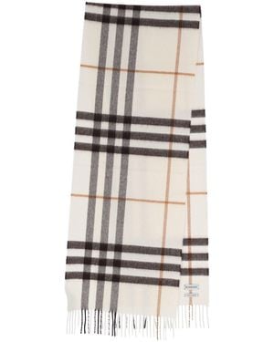Burberry Sciarpa "Check" - Bianco