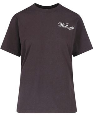 Sporty & Rich T-Shirt "Soho" - Brown