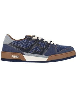 Fendi Sneakers Low-Top "Match" - Blu