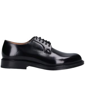 Church's Polished Leather Derby Shoes With Round Toe - Black