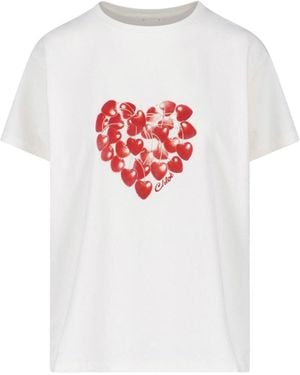 Chloé Printed T-Shirt - White