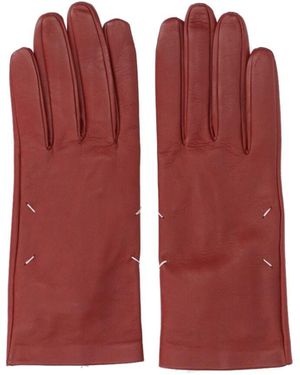 Maison Margiela Guanti "Four Stitches" - Rosso