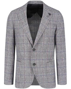 Lardini Single-Breasted Blazer - Grey