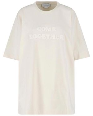Stella McCartney Cotton & Elastane Jersey Top - White