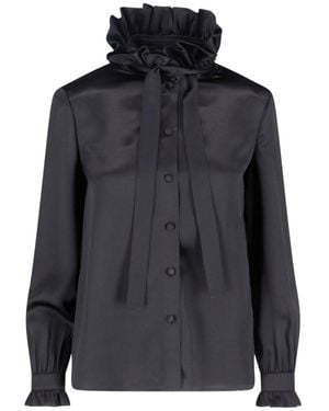 Gucci Silk Satin Shirt - Blue