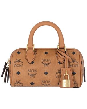 MCM Monogram Mini Bag - Brown