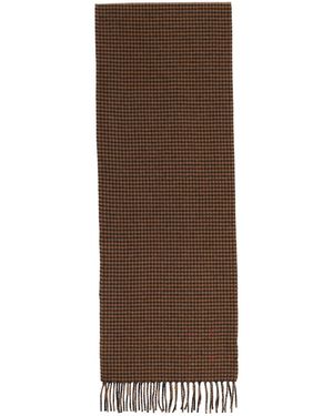 Destin Checked Scarf - Brown