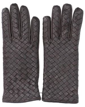 Bottega Veneta Lamb Leather Gloves - Black