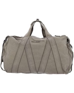 Massimo Osti Studio Borsa A Spalla In Tessuto Tecnico - Grigio