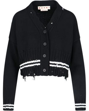 Marni V-Neck Cardigan - Black