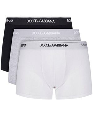Dolce & Gabbana Set Boxer Logo - White