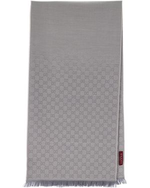 Gucci Sciarpa "Gg Supreme" - Grigio